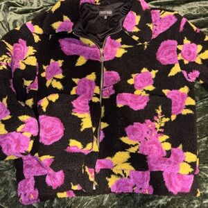 Dolls Kill - Floral Black and Pink Jacket